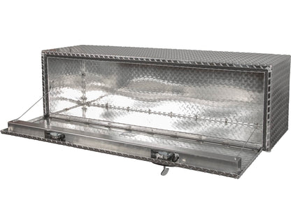 Buyers Products 1705115 Diamond Tread Aluminum Underbody Truck Tool Box, 18 x 18 x 60, Made in USA, .100 in. Thick, Corrosion-Resistant, Locking Compression Latch, Secure Storage for Work Trucks