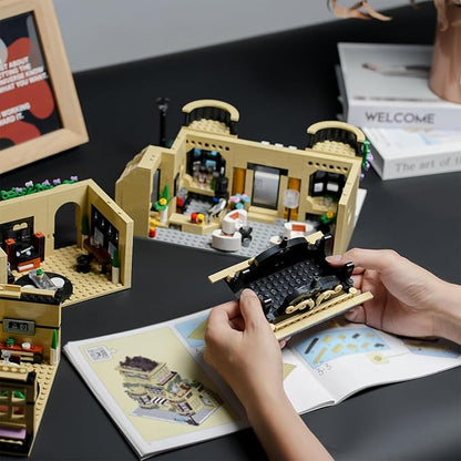 ENJBRICK Flowers City Coffee Shop Building Set for AdutlsArchitecture Building House Kit for Boys and Girls 8-14 Years 1443 pcs