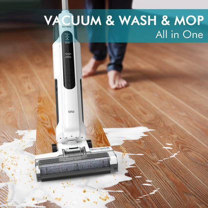 Ecowell Cordless Wet Dry Vacuum Cleaner and Mop, with Self Cleaning for Hard Floor and Area Rug Vacuum Cleaner, 8.2 Pounds
