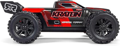 ARRMA 1/16 Mini Kraton 3S DSC 4X4 RTR Brushless Speed Truck Black/Red ARA2508T1