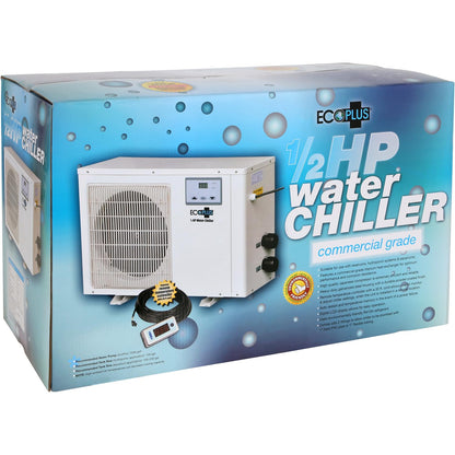 EcoPlus Commercial Grade Water Chiller 1/2HP - For Aquariums, Reservoirs, and Hydroponics