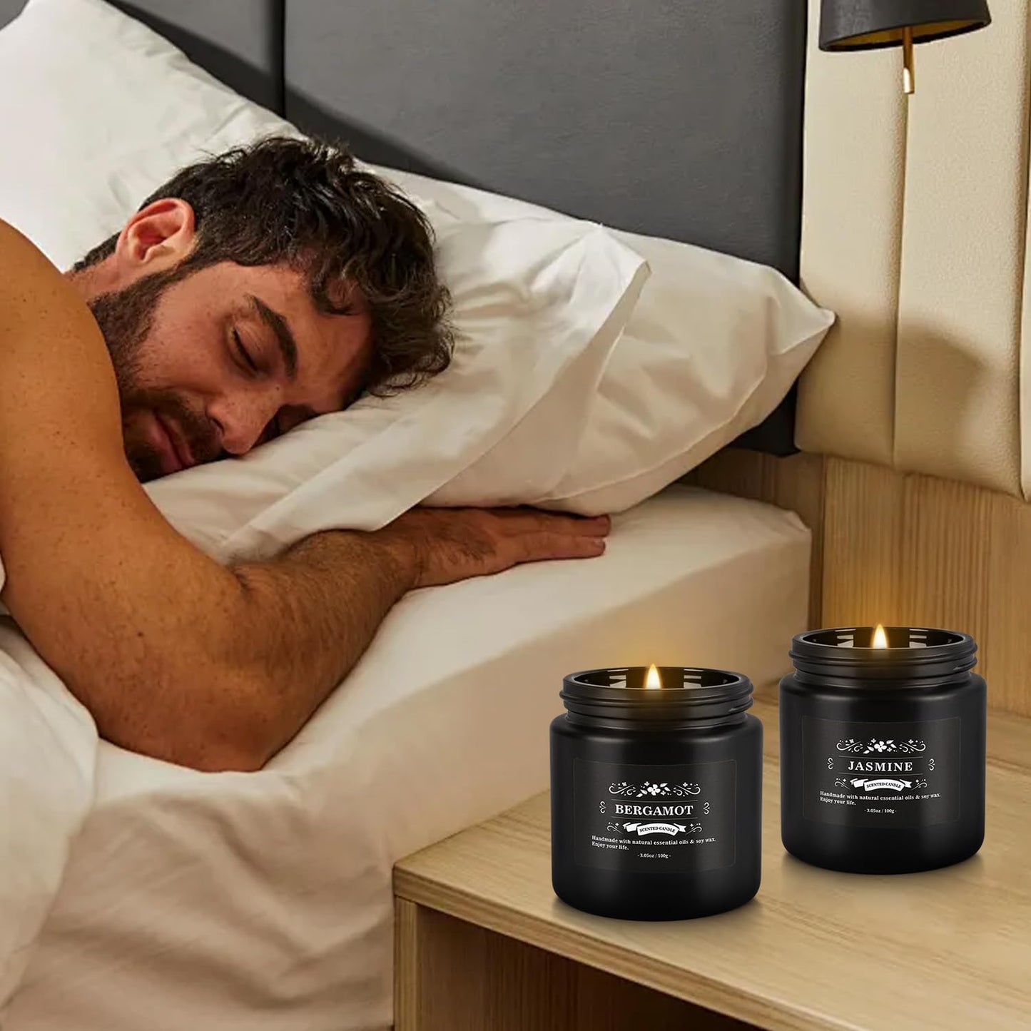 YOROXRG Scented Candles Gifts Set 12 Pack Soy Wax Travel Tin Jar Candles for Home 3.05 OZ for Mom for Christmas, Birthday, Thanksgiving, Mother's Day,Father'Day(Black)