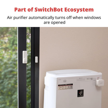 SwitchBot Door Alarm Contact Sensor - Smart Home Security Wireless Window Alarm and Door Sensor, Add SwitchBot Hub to Make it Compatible with Alexa