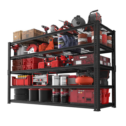 Storage Shelves, Garage Shelving Heavy Duty 3300 LBS Capacity, 55"L x 24"W x 78"H Adjustable Metal Shelving Organizer Wire Rack, 5 Tier Utility Shelf Unit for Pantry Closet Warehouse Organization