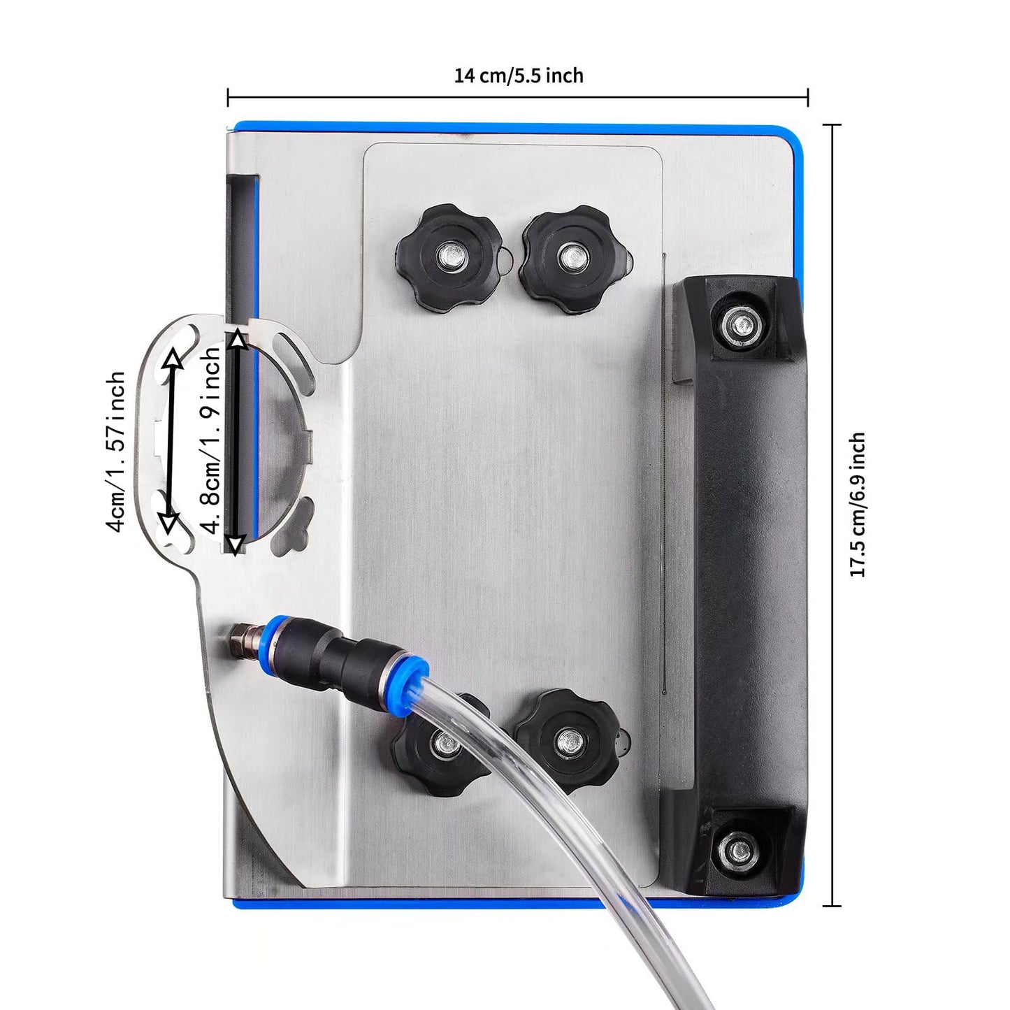 45 Degree Tile Chamfering Tool， Angle grinder stand for 45-degree chamfer cutting of ceramic tiles，It is applicable to the type 100 angle grinder and the angle can be adjusted.
