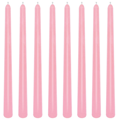 8 Pack 10 Inch Pale Pink Smooth Taper Candle Set, 7/8 Inch Unscented Driples Candlesticks for Home Decoration, 6-7 Hours Burn