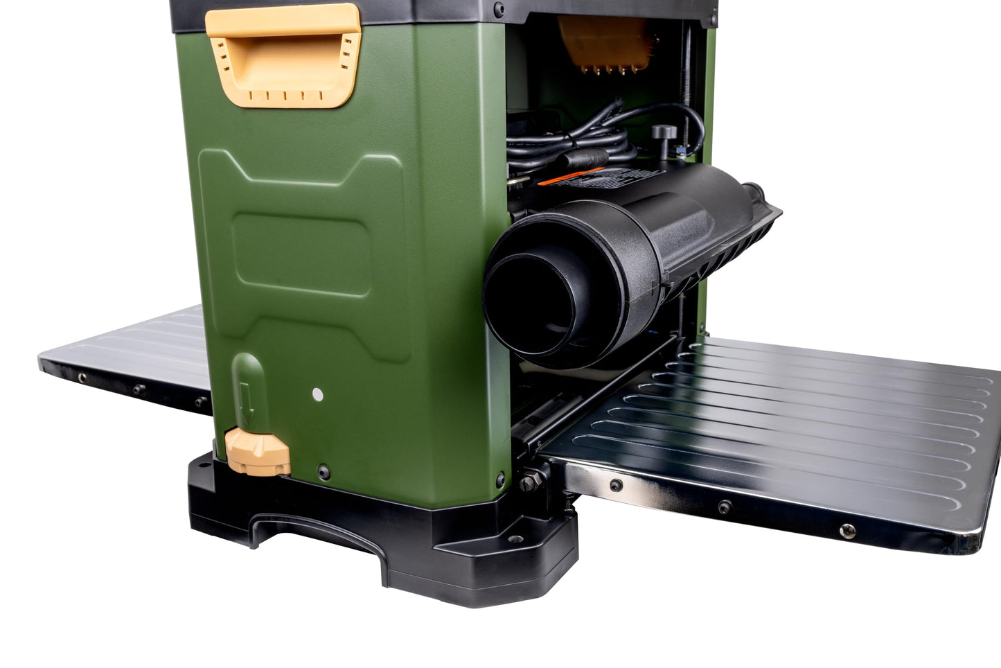 Cutech 40800H 13-Inch Spiral Cutterhead Benchtop Planer with 26 Tungsten Carbide Inserts, 2-Speed Feed Rate, Snipe Minimizer, and Board Return Rollers (13-Inch 2-Speed (Rifle Green))
