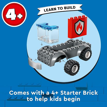 Lego City Fire Station and Fire Engine 60375 Pretend Play Fire Station with Firefighter Minifigures Educational Vehicle Toys for Kids Boys Girls Age 4+