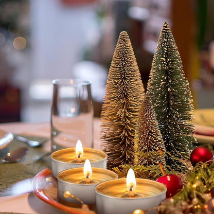 ViMe Light Up Your Home with Decorative Tea Candles Create a Warm Glow Cozy Atmosphere Charming Candlelight Add a Touch of Warmth Pack of 50 Tea Candles