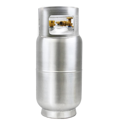 Flame King 33.5lb Aluminum Forklift Propane Tank with Gauge, DOT and TC Compliant, Lightweight, Rugged-Designed