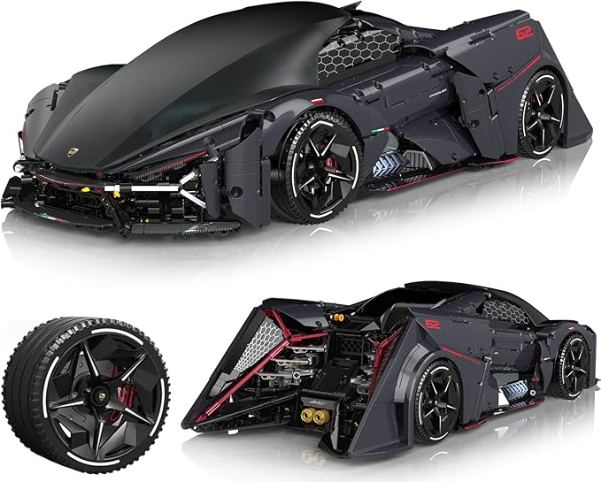 JTBBOY 1:8 Sport Building Supercar Set for Adults Model Kit for Adults to Build Collectible Car Building Kits Supercar with Authentic FeaturesDisplay Model for Home or Office(2884PCS)