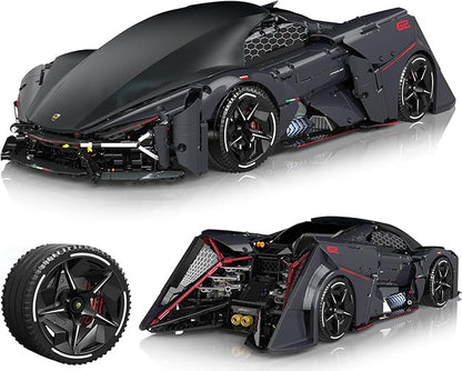 JTBBOY 1:8 Sport Building Supercar Set for Adults Model Kit for Adults to Build Collectible Car Building Kits Supercar with Authentic FeaturesDisplay Model for Home or Office(2884PCS)