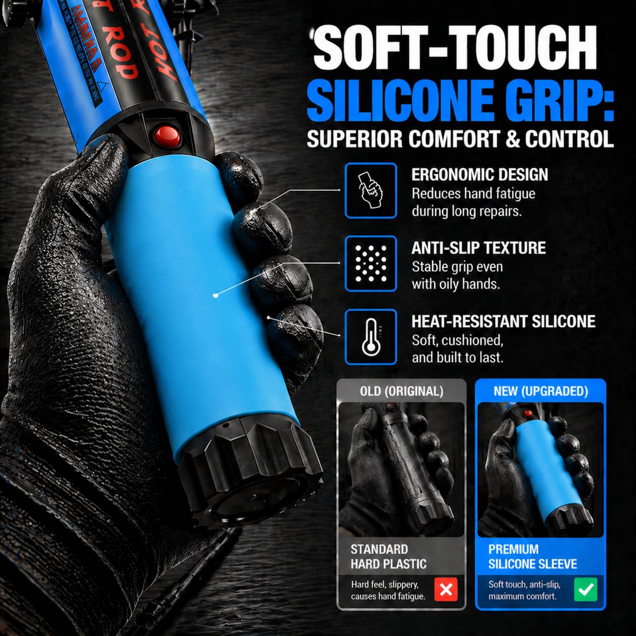 Solary Induction Heater Bolt Removal - 1200W 110V Hand Held Magnetic Induction Heater Tool with 12 Coils for Rusty Screw Removing
