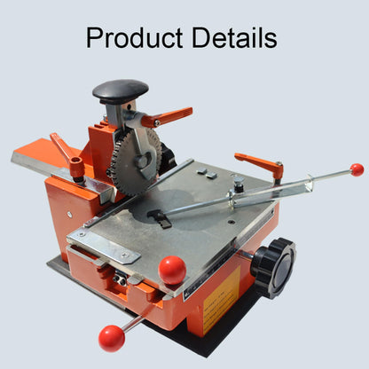 HQHAOTWU Semi-Automatic Sheet Embosser Metal Nameplate Marking Machine 4mm Metal Stamping Printer with Fixture for Printing Uppercase Letters Digits&Simple Symbols