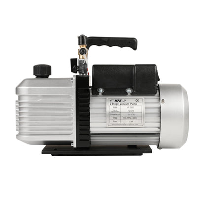 HFS(R) 2 Stage Rotary Vein Vacuum Pump - 12 CFM, 1HP, 110V, 1/4"-3/8" SAE Inlet Port