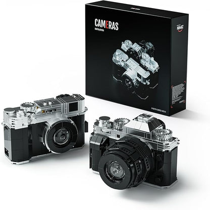 Nifeliz Cameras Building Set for Adults 2 Collectible Camera Models to Build and Display Creative Gift for Photographers (816PCS NF10277A)