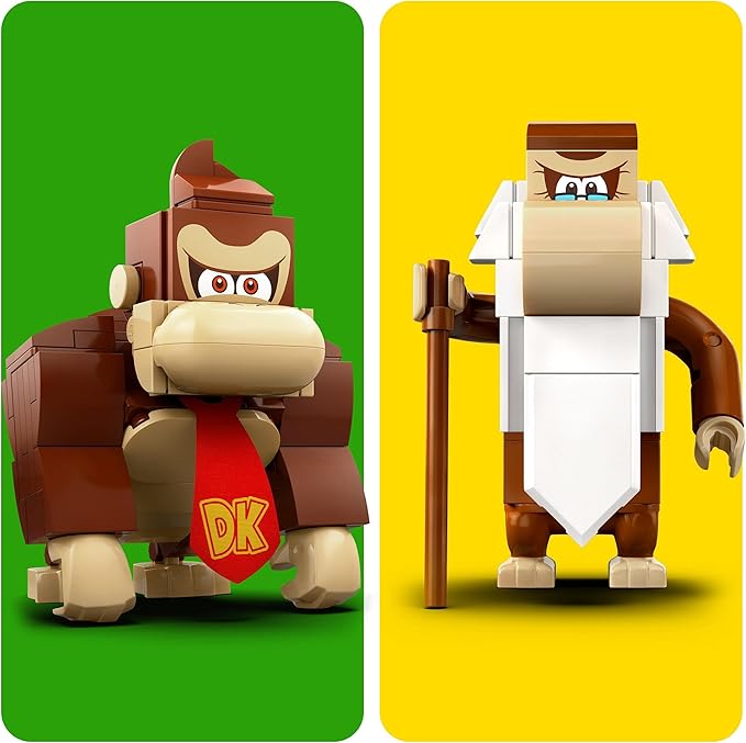 LEGO 71424 Super Mario Donkey Kong Hut Expansion Set Construction Toy with 2 Characters Combine with Starter Pack for Kids Boys and Girls Ages 8 and Above