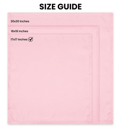 Utopia Home Pink Cloth Napkins (12 Pack, 18x18 Inches), Ideal Dinner Napkins for Party, Wedding, Lunch and Dinner
