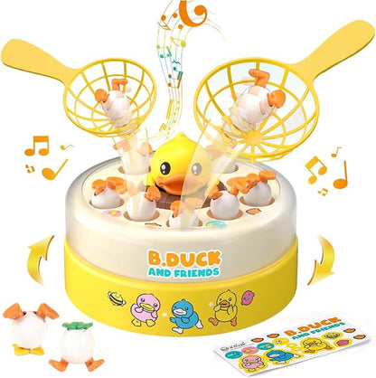 BDUCK+ Board Games for Toddlers Kids Toys Jumping Ducks Game for Kids 4-8 2 Players Family Board Game Interactive Educational Toy for Boys Girls Birthday Gifts for Age 3 &amp Up