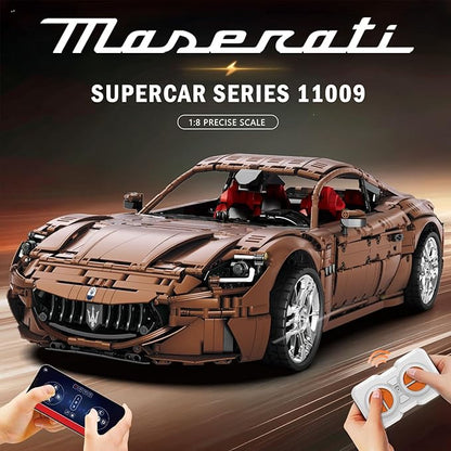 Reobrix Sports Car Building Blocks Set for Adults Remote Control 1:8 Racing Car Vehicle Toy Model Building Kit for Adult 11009 Creative Gifts for Boys Girls Adults 14+ (5480PCS)