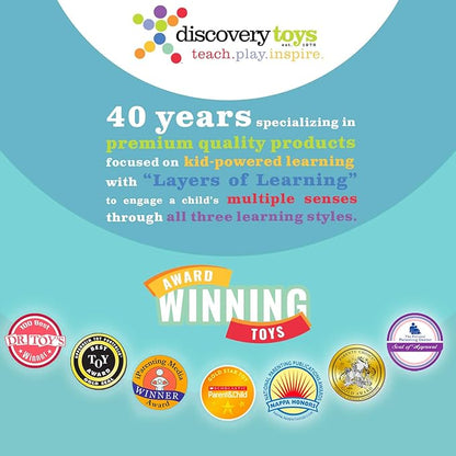 Discovery Toys MARBLEWORKS® Marble Run Ultra Deluxe Set | Kid-Powered Learning | STEM Educational Building Block Toy Learning &amp Childhood Development 5 Years Old and Up