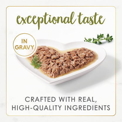 Purina Fancy Feast Wet Cat Food Gourmet Naturals White Meat Chicken Recipe in Wet Cat Food Gravy - (Pack of 12) 3 oz. Cans