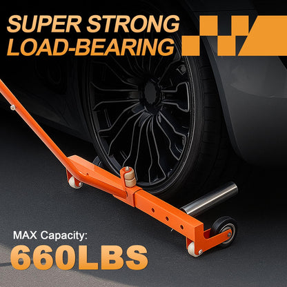 A A in EA116 Heavy Duty Adjustable Wheel Dolly, 660lbs Tire Dolly for Shop,Garage