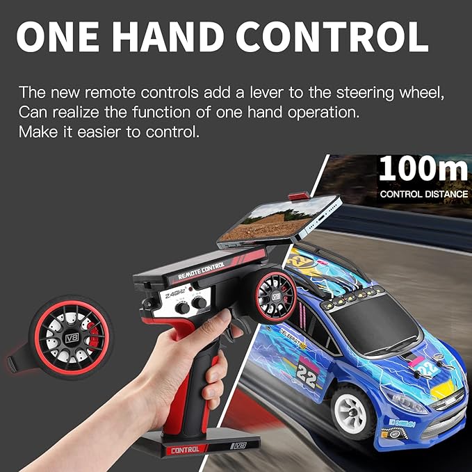 GoolRC WLtoys 284010 RC Cars 1:28 Scale Remote Control Car 4WD 30KM/H High Speed RC Drift Car for Adults