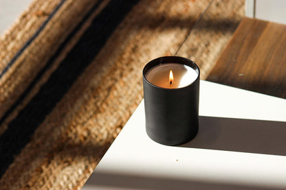 Calyan Wax Co. Lemon & Sage Scented Candle - 75 Hour Burn - Luxury Clean Soy Wax Candles - Long Lasting Black Tumbler Jar Candle for Home - 10.2oz