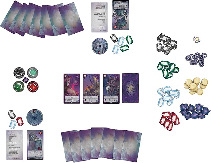 Etherstone Card Game - Evolving Strategy Game with Factions Dice Drafting and Unique Leaders Fun for Kids &amp Adults Ages 14+ 2-4 Players 40-80 Minute Playtime Made by Thundergryph Games