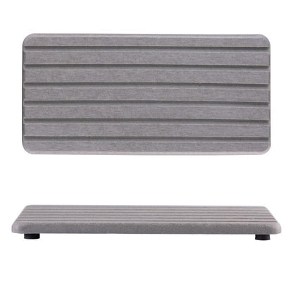 NiuYichee 2 PCS Water Absorbent diatomite Coasters, 8.3" x 4" Water Absorbing Stone Tray for Sink, Stone Drying mat for Kitchen Counter, Stone soap Tray Used for Hand Soaps & toiletries & Plants