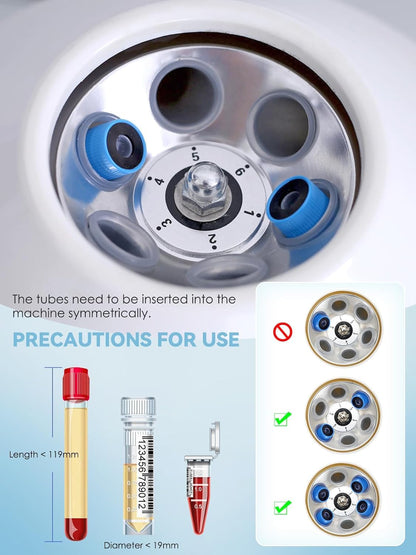Centrifuge Machine, Lab Benchtop Centrifuges, Desktop Electric Lab Laboratory Centrifuge Machine Lab Medical Practice w/Timer and Speed Control - Low Speed,4000 RPM, Capacity 20 ML x