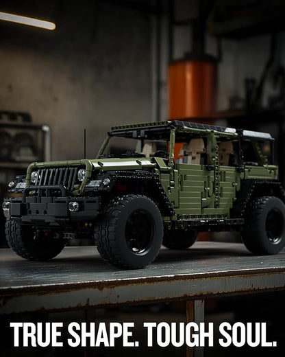 Nifeliz Willis 4x4 Off-Road Car Building Set Military-Style Vehicle Model Set for Adults Ideal Gift for Off-Road Lovers to Display and Collect (2899 PCS NF10324