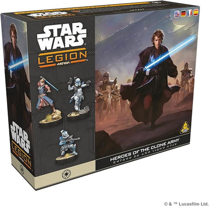 Asmodee Star Wars: Legion Heroes of the Clone Army - Obi-Wan Anakin Captain Rex &amp ARC Troopers Fives &amp Echo Tabletop Miniatures Strategy Game for Kids &amp Adults Ages 14+ 2 Players 90