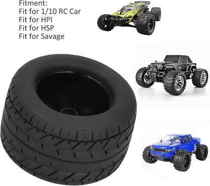 HEITIGN Duratrax Rc Tires 24x24x7 4pcs 115mm Wheel Tires - Fit for 1/10 Rc Car Model