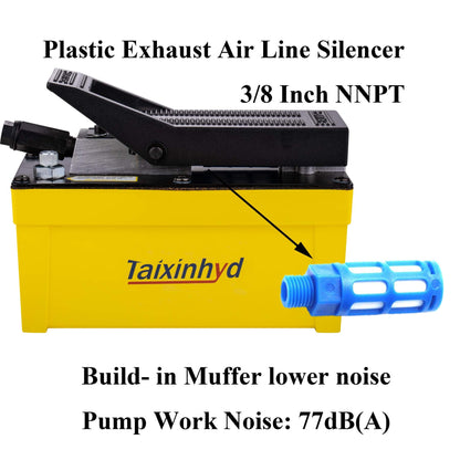 Taixinhyd Hydraulic Pump Air Hydraulic Foot Pump Aluminum Tank 98 CU.in 10000 PSI Air Actua Treadle Hydraulic Pump
