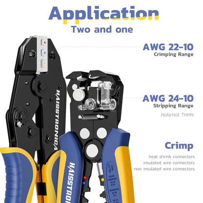 haisstronica 520PCS Connectors + 180pcs Connectors + Heat Gun + Wire Stripper Crimping Tool