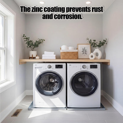 Wesiti 36 x 32" Front Load Washer Drip Tray Galvanized Steel Washer Machine Drain Water Damage Prevention No Leak Waterproof Welded Water Tight for Floor Protection Anti Vibration Mat