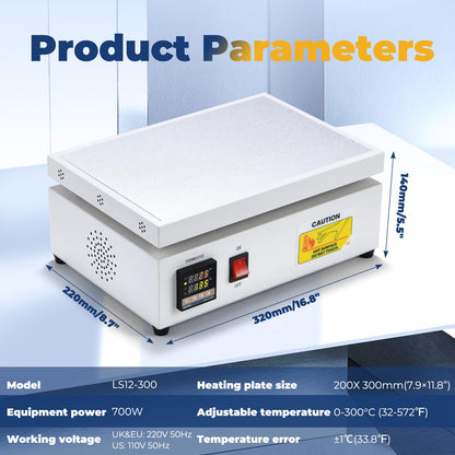 Hanchen Cellophane Wrapping Machine Manual Cellophane Overwrapping Machine Desktop Heating Sealing Machine for BOPP Perfume Cosmetics Poker Box PVC Heat Sealer Film (LS12-300)