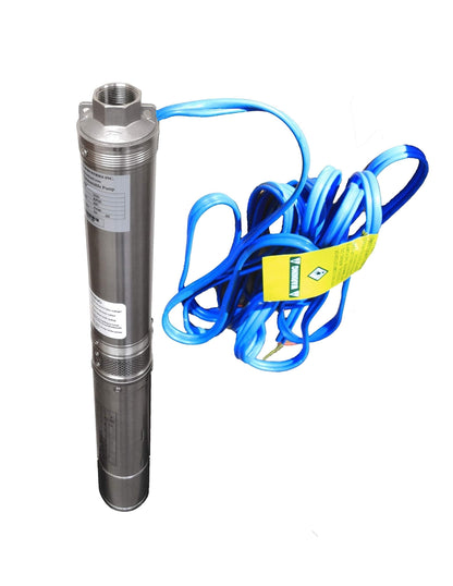 Hallmark Industries MA0414X-7 Deep Well Submersible Pump, 1HP, 110V 60HZ, 33 Gpm, Stainless Steel, Long Life