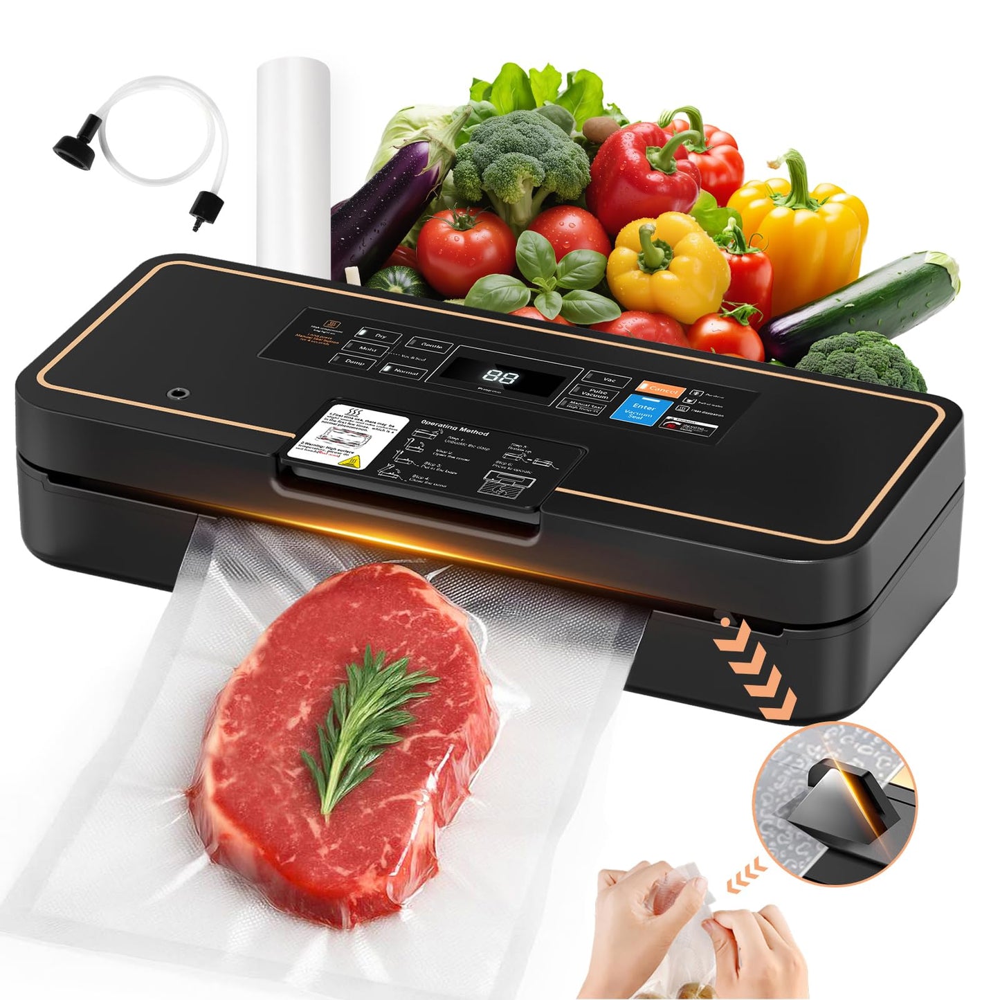 UPRUBE Vacuum Sealer for Food