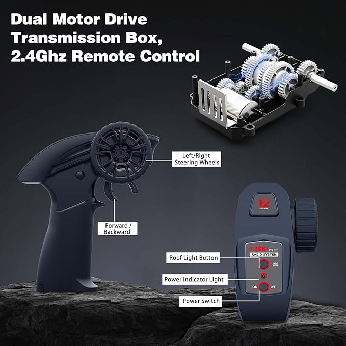 Mostop RC Tank Car 1:16 Scale 2.4Ghz Remote Control Crawler High Speed Tank Off-Road RC Tracked Vehicles 360°Rotating Drifting Car with 2 Batteries Military Truck for Kids Adults