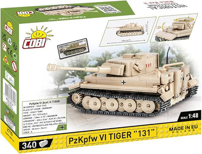 COBI Historical Collection Panzer VI Tiger 131 Tank Building Set 340 Pieces
