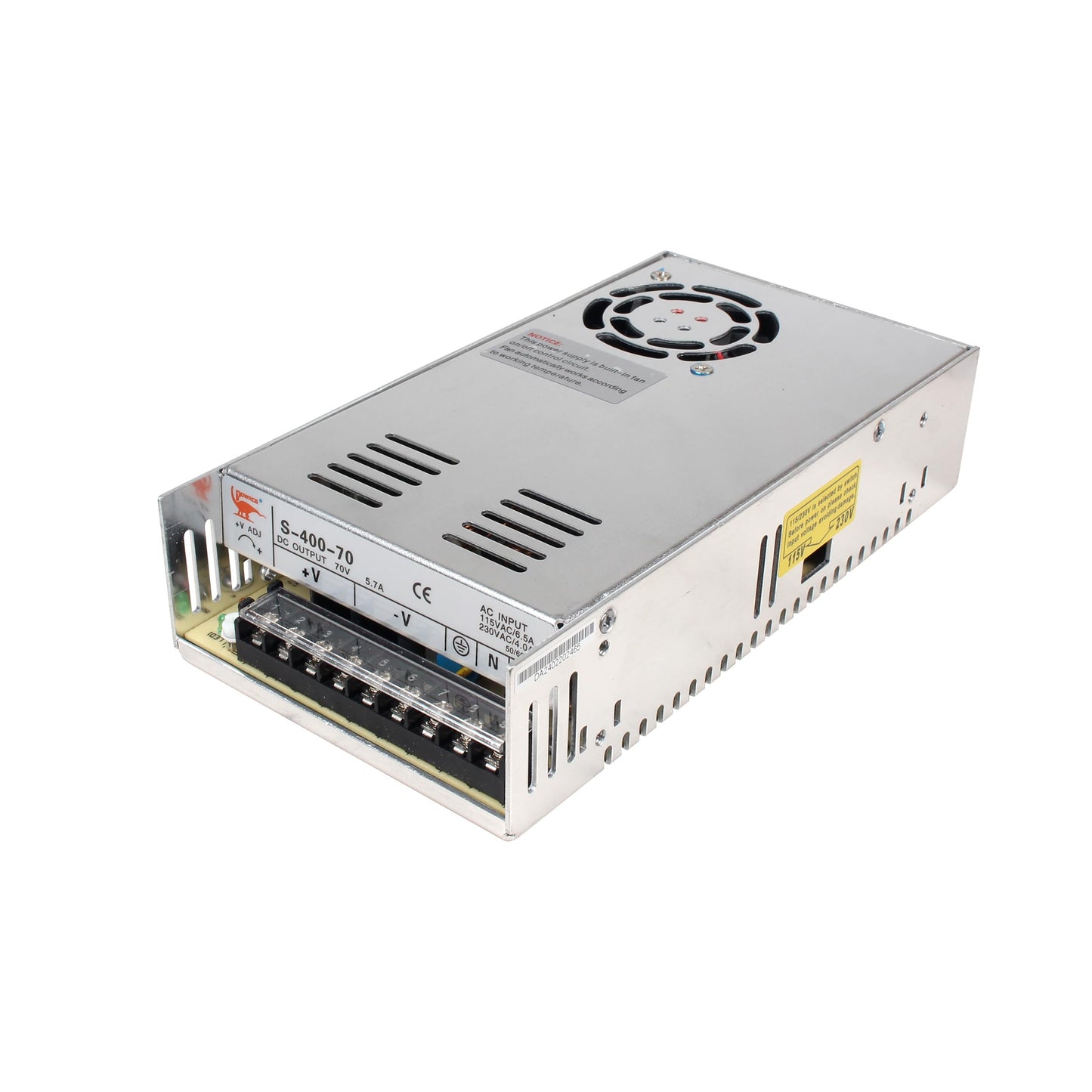 RATTMMOTOR 12N.m Closed Loop Servo Motor Nema34 CNC Kit with 70V DC Power Supply,12Nm 1700oz-in 86x86x156mm 6A+2HSS86 Hybrid 2-Phase Stepper Motor Servo Driver for CNC Router Engraving Milling Machine