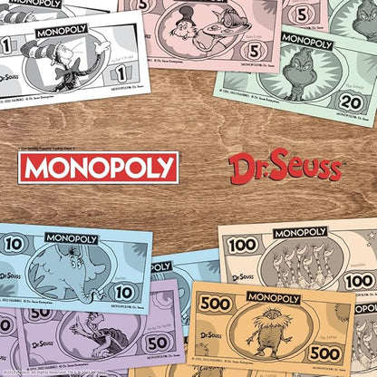Monopoly: Dr. Seuss | Buy Sell Trade Books | Collectible Classic Monopoly Game Featuring Custom Game Board &amp Artwork | Officially-Licensed Game &amp Merchandise