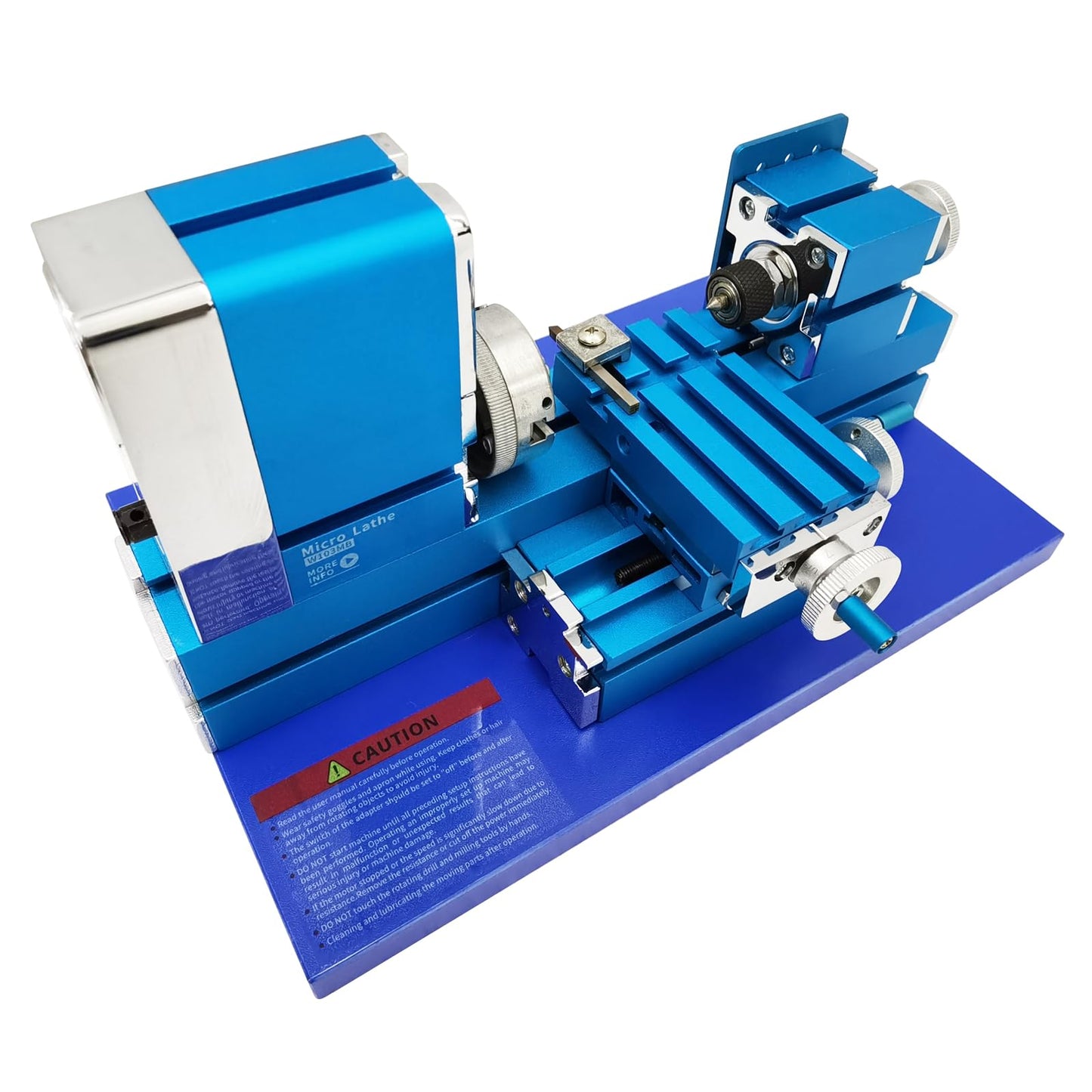 INTBUYING All-metal Miniature Lathe 100-240V Didactical Mini Metal Lathe Machine 20000rpm for Teaching Demonstration Woodworking DIY
