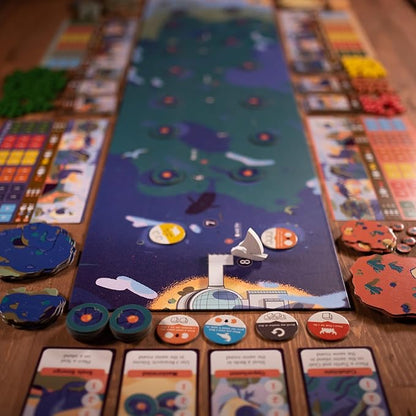Emerge Board Game - Explore New Islands and Research Ecosystems Dice Rolling Strategy Game Family Game for Kids and Adults Ages 14+ 2-4 Players 75 Minute Playtime Made by Pandasaurus Games