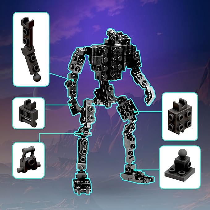 MyBuild Mecha Frame Void Talon 5026 – Poseable Alien Villain Mech Building Set Dual Blade Combat Robot Toy Sci-Fi Model Kit for Teens 14+