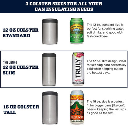 YETI Rambler 12 oz. Colster Slim Can Insulator for the Slim Hard Seltzer Cans, Rescue Red (NO CAN INSERT)