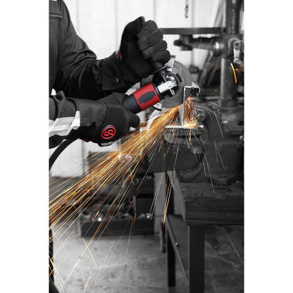 Chicago Pneumatic CP7550-B - Air Grinder Tool, Welder, Woodworking, Automotive Car Detailing, Stainless Steel Polisher, Heavy Duty, Right Angle Grinder, 5 Inch (125 mm), 1.13 HP / 840 W - 12000RPM,Red